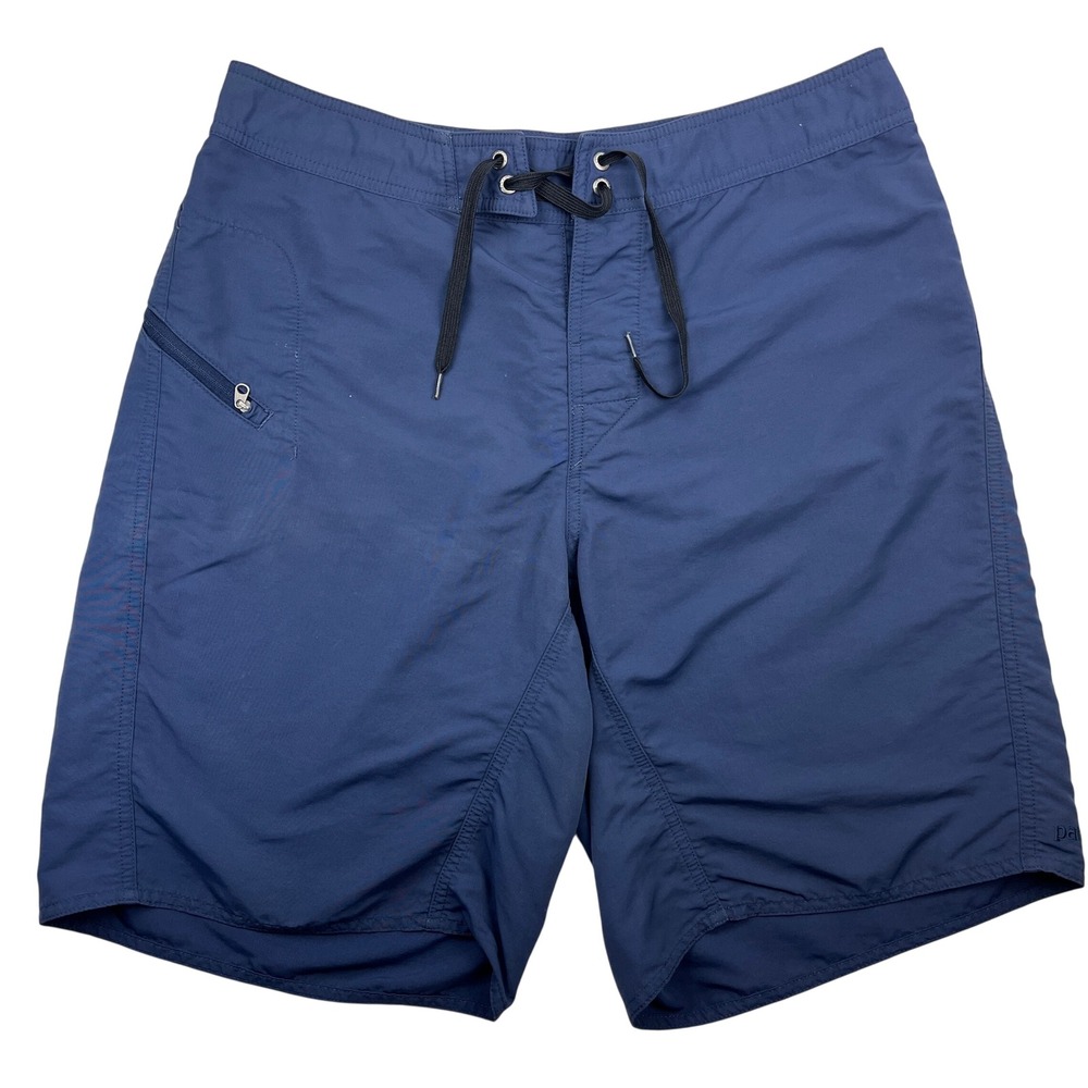 Patagonia Wavefarer Boardshorts Men's 36 Lace Up Fixed Waist Unlined Surf Solid